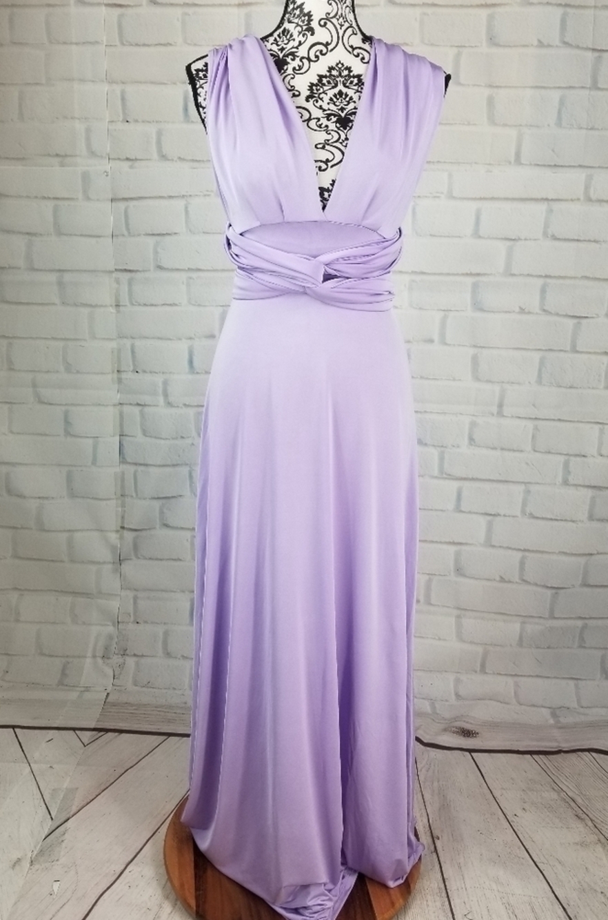 Soprano size small halter long tie stretch dress